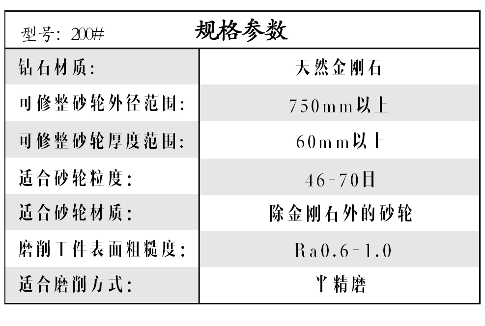 軋輥磨床用200#金剛筆